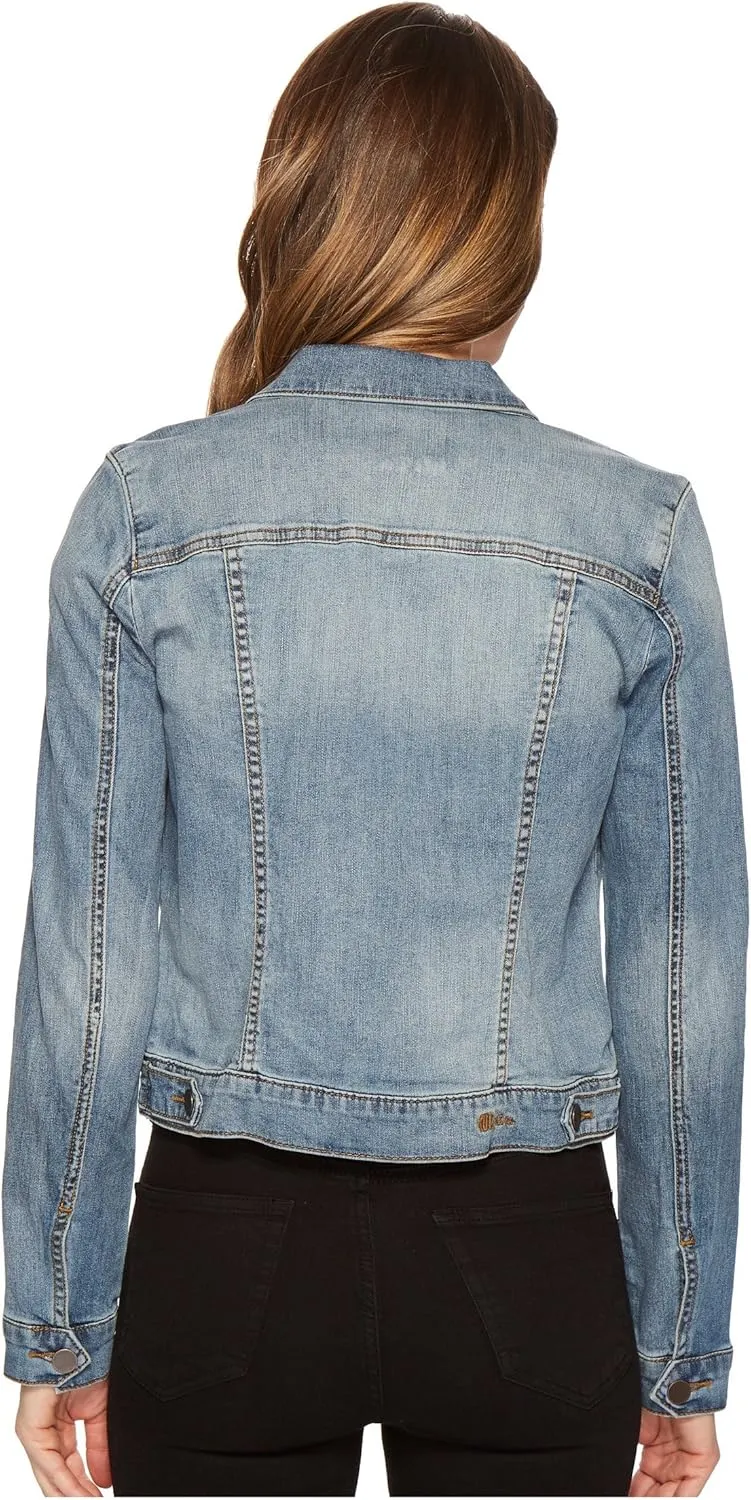 KUT from the Kloth Amelia Jean Jacket - Jackets for Women - Button Front Closure - Point Collar - Straight Back
