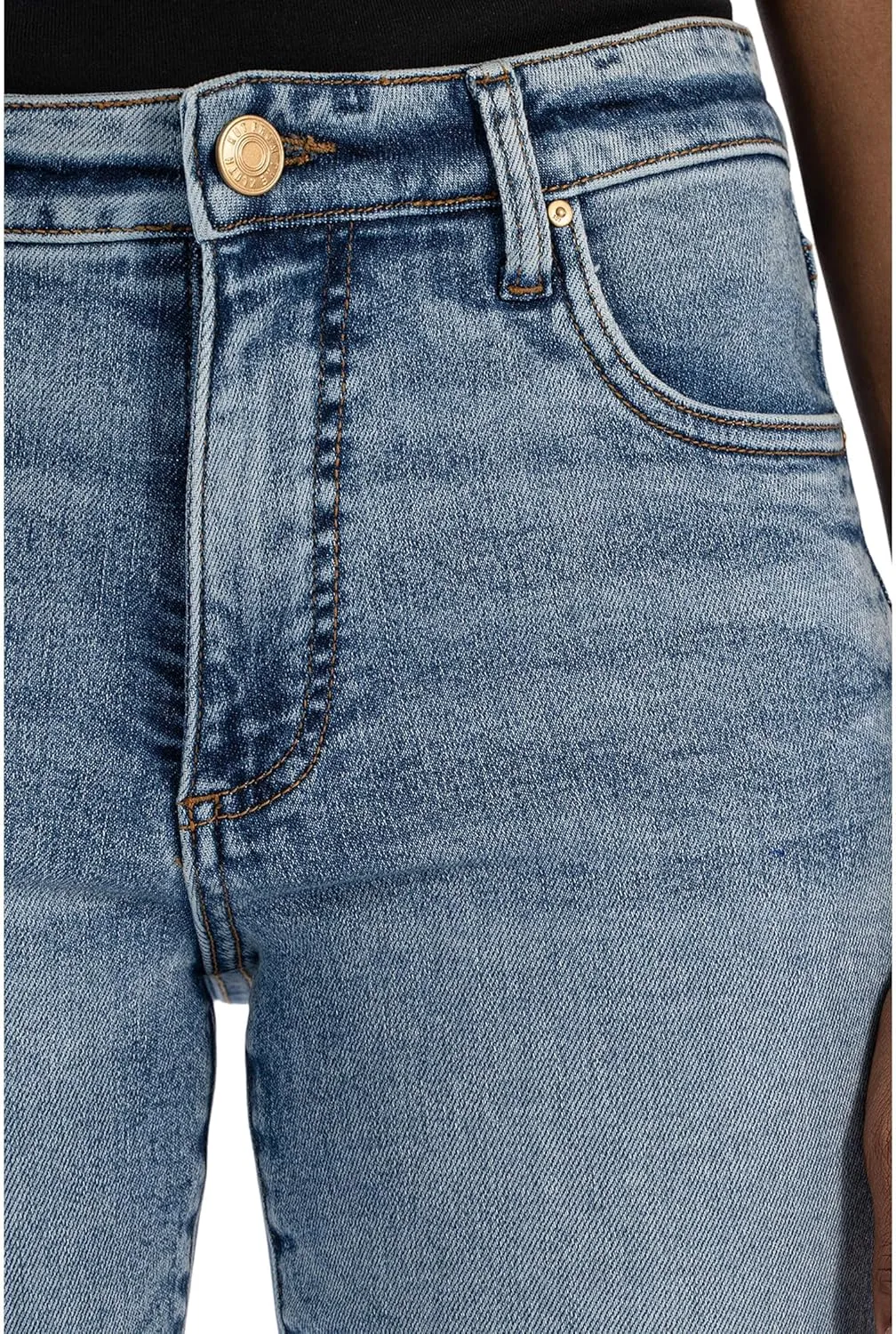KUT from the Kloth Women's Reese High Rise Fab Ab Ankle Straight Raw Hem