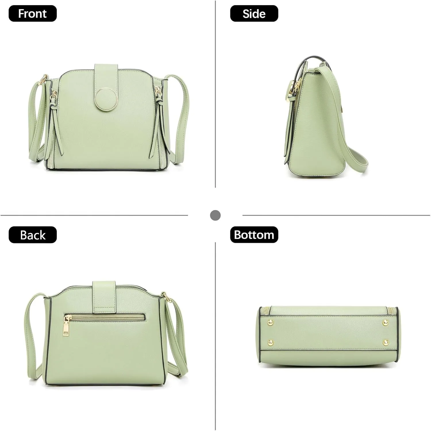 LA TERRE Lightweight Medium Crossbody Bag, Crossbody Purse Shoulder Bag for Women with Adjustable Strap