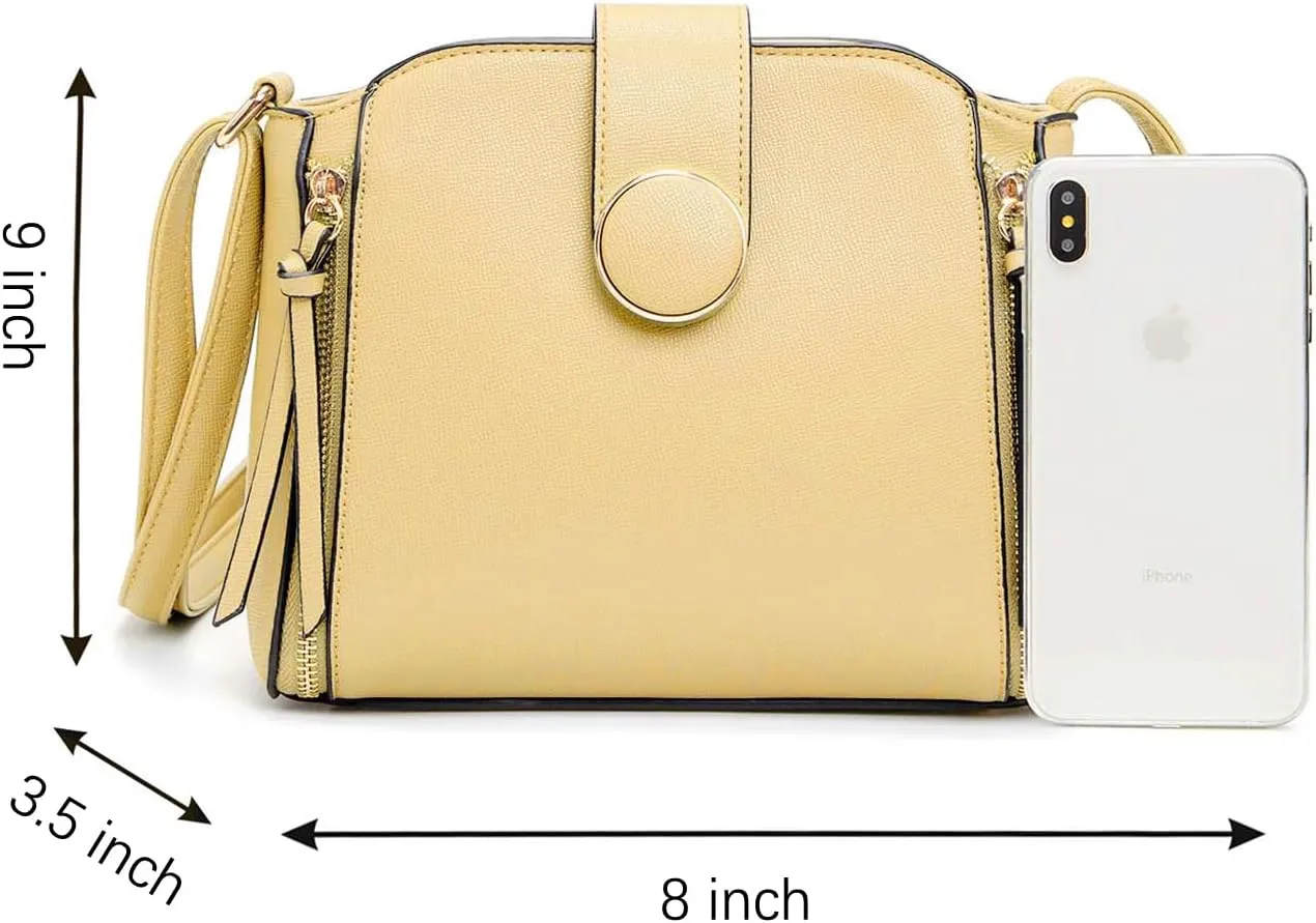 LA TERRE Lightweight Medium Crossbody Bag, Crossbody Purse Shoulder Bag for Women with Adjustable Strap