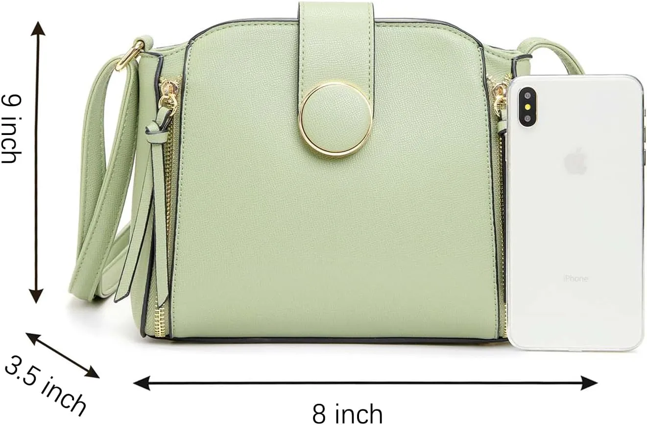 LA TERRE Lightweight Medium Crossbody Bag, Crossbody Purse Shoulder Bag for Women with Adjustable Strap