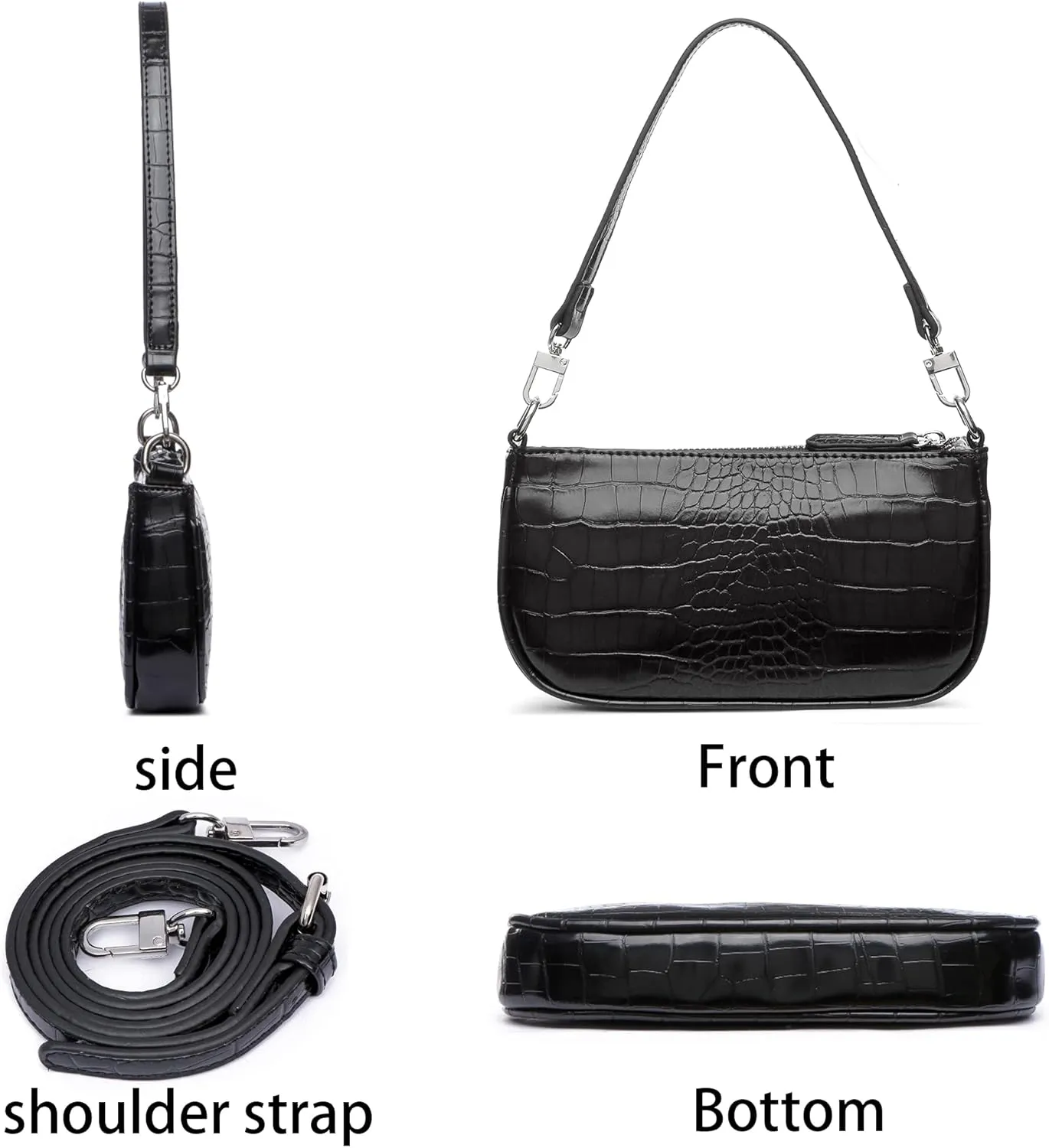 lapsting Women Small Shoulder Bag Mini Purse Womens Crossbody Clutch Purses 90s Y2k Bags