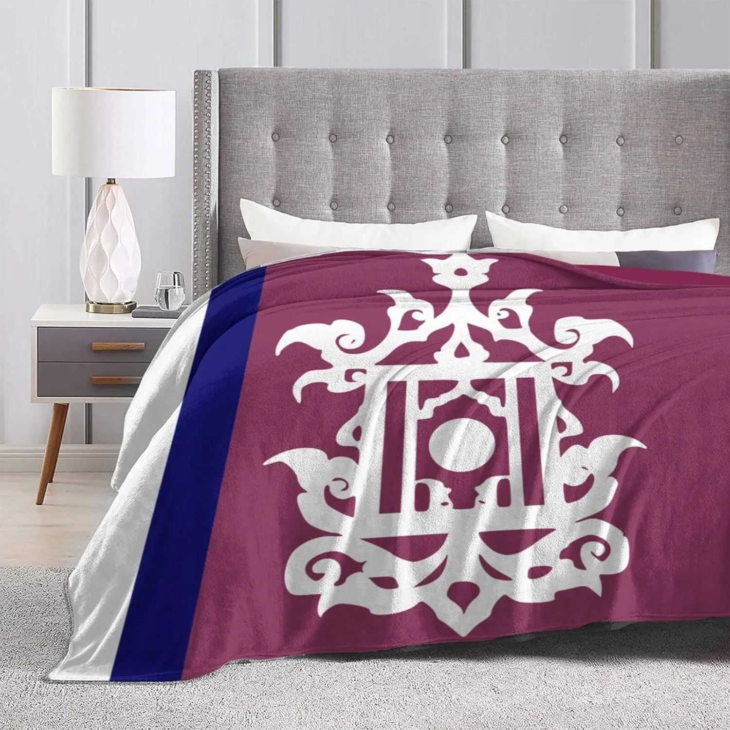 Late 19th Century Flag of Sulu Throw Blanket for Couch 60"x50" Soft Cozy Flannel Blanket for Bed Sofa Chair Decor Blankets