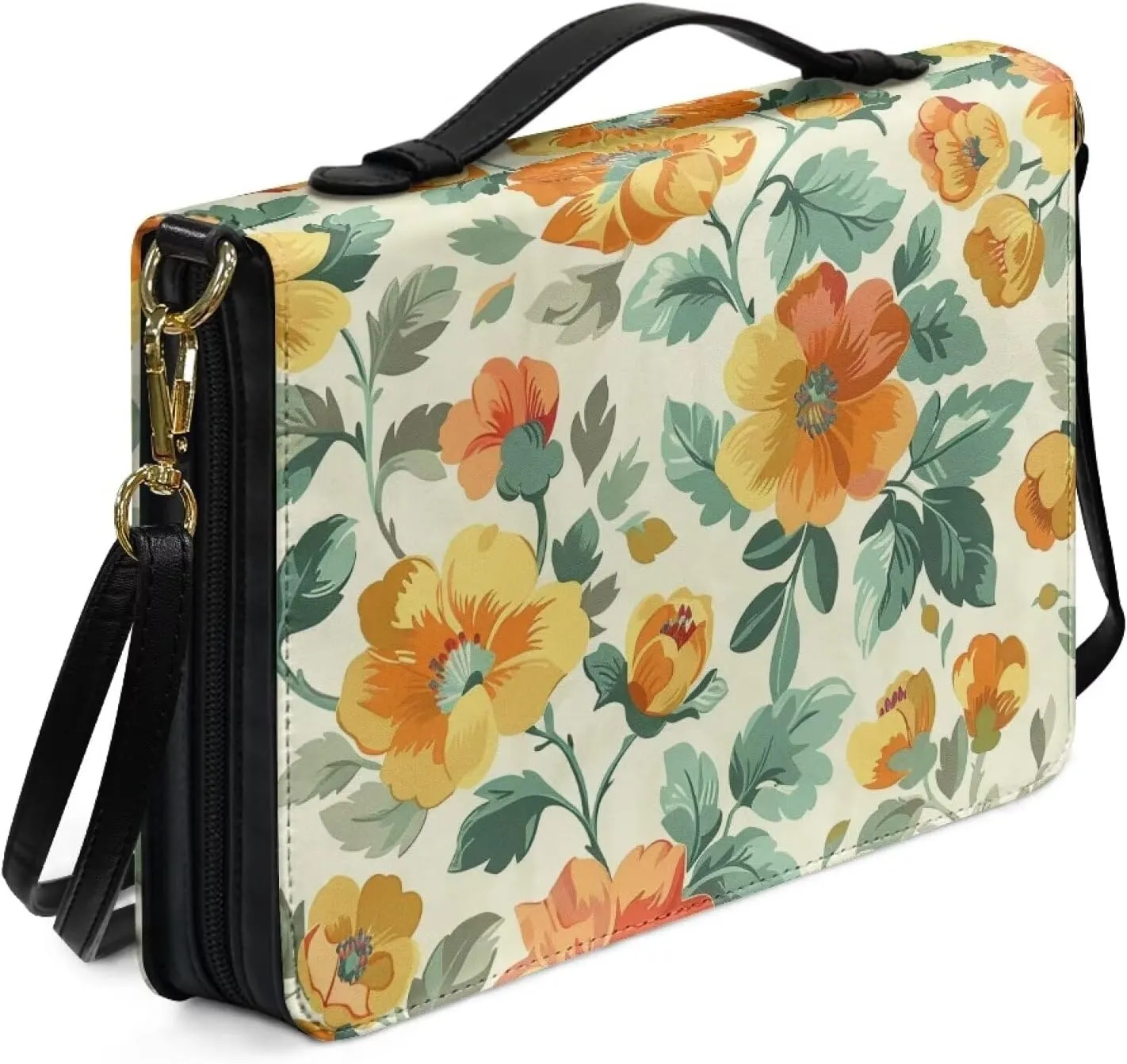 Leather Bible Cover Bags for Womens Fashion Crossbody Prayer Purse with Shoulder Strap