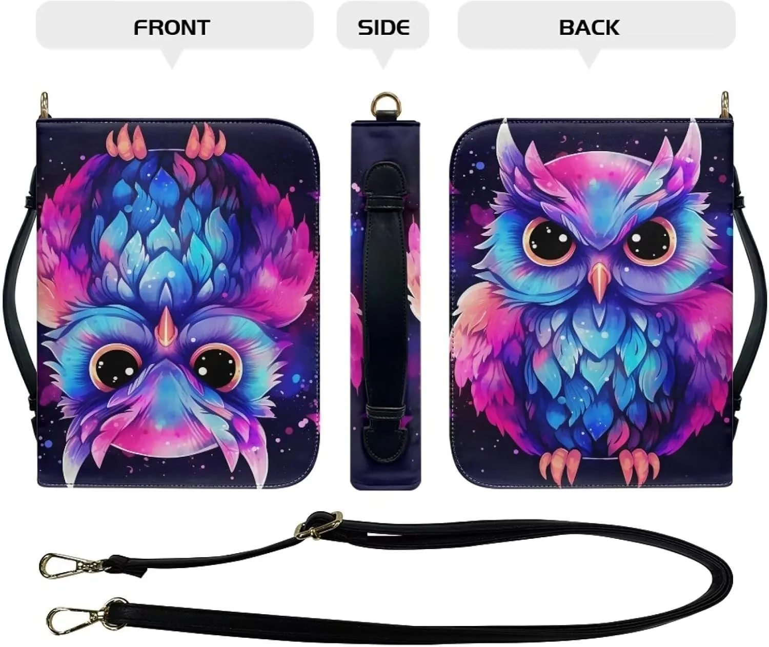 Leather Bible Cover Bags for Womens Fashion Crossbody Prayer Purse with Shoulder Strap