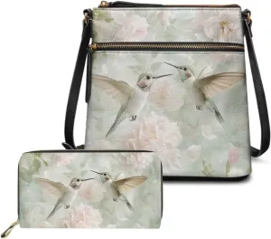 Leather Crossbody Bags with Matching Wallet for Women Fashion Shoulder Bag Casual Hobo Purses Handbags