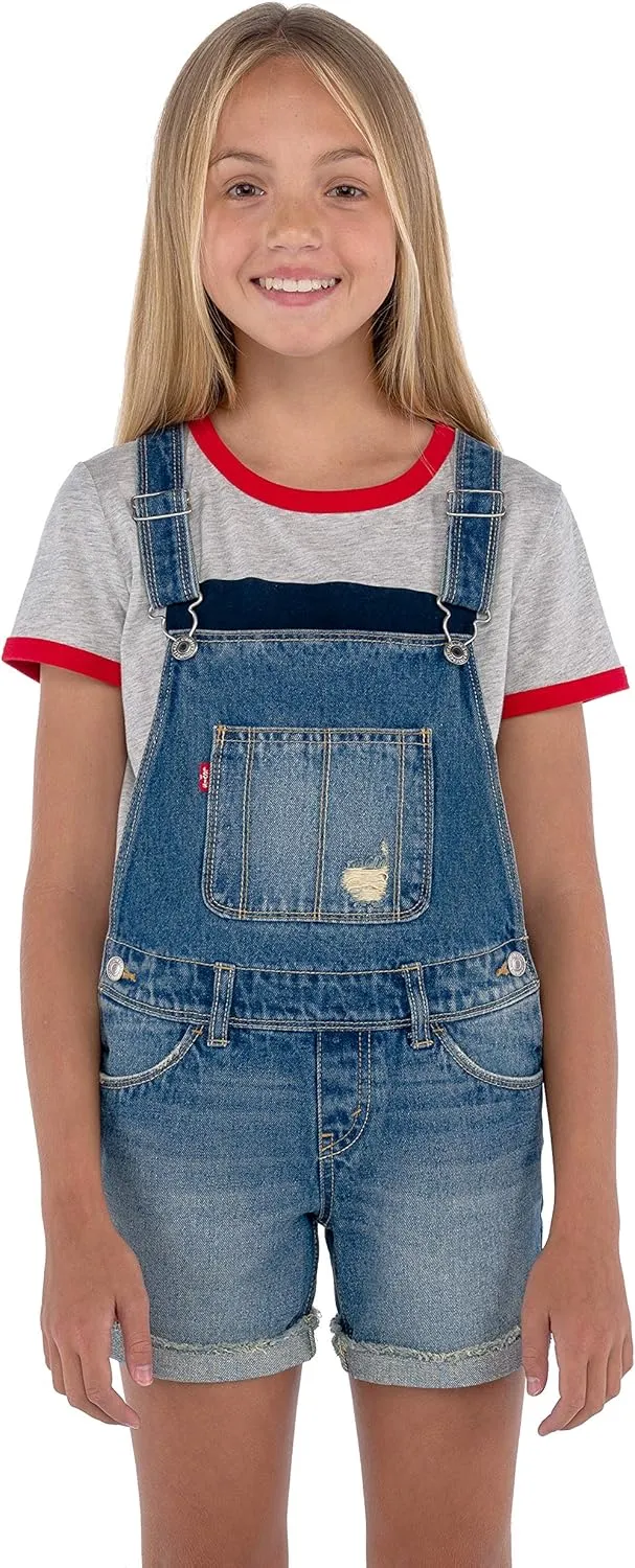 Levi's Girls' and Baby Denim Shortall