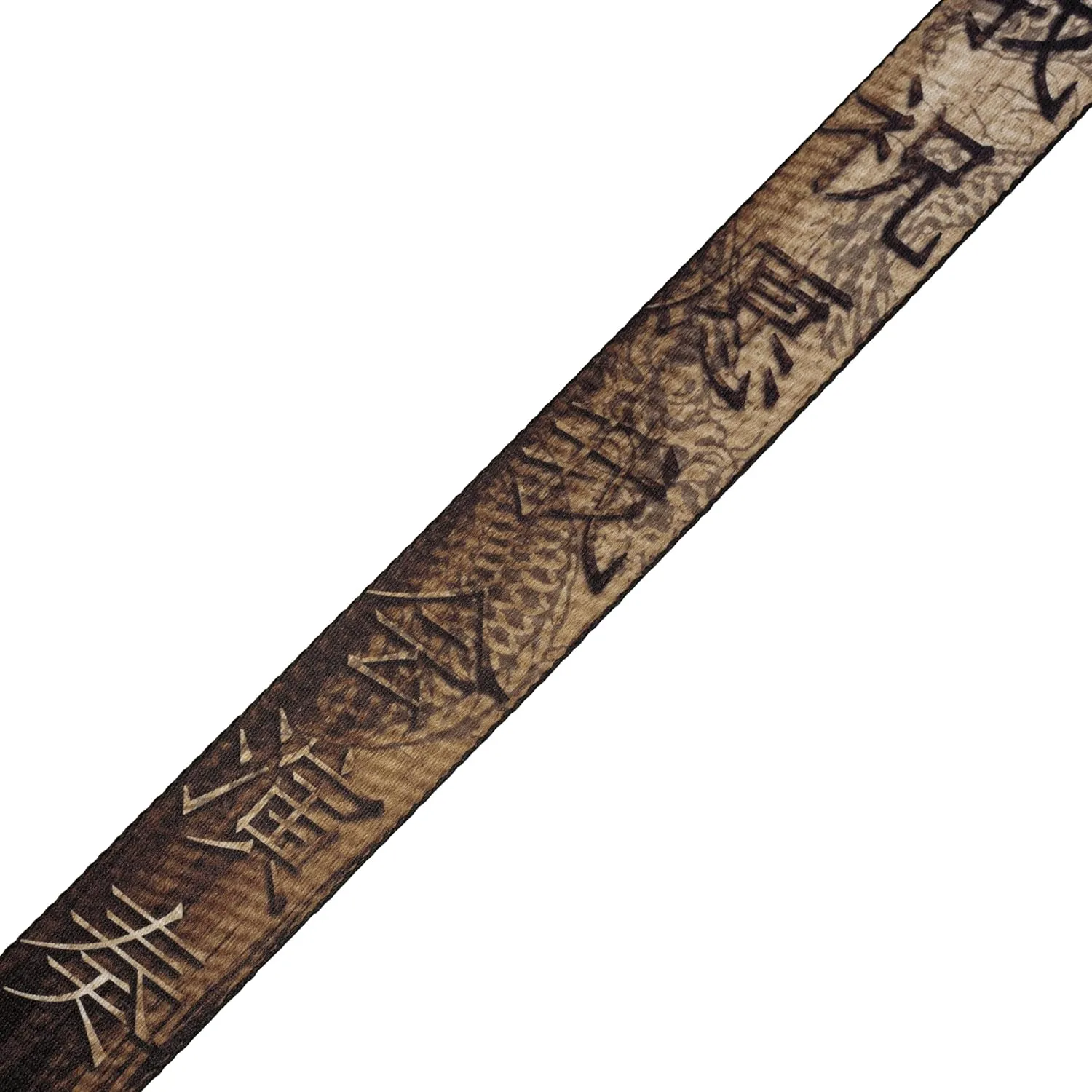 Levy's Leathers 2" Wide Polyester Guitar Strap with Genuine Leather Ends; Dragon and Chinese Hanzi Motif (MPD2-012)