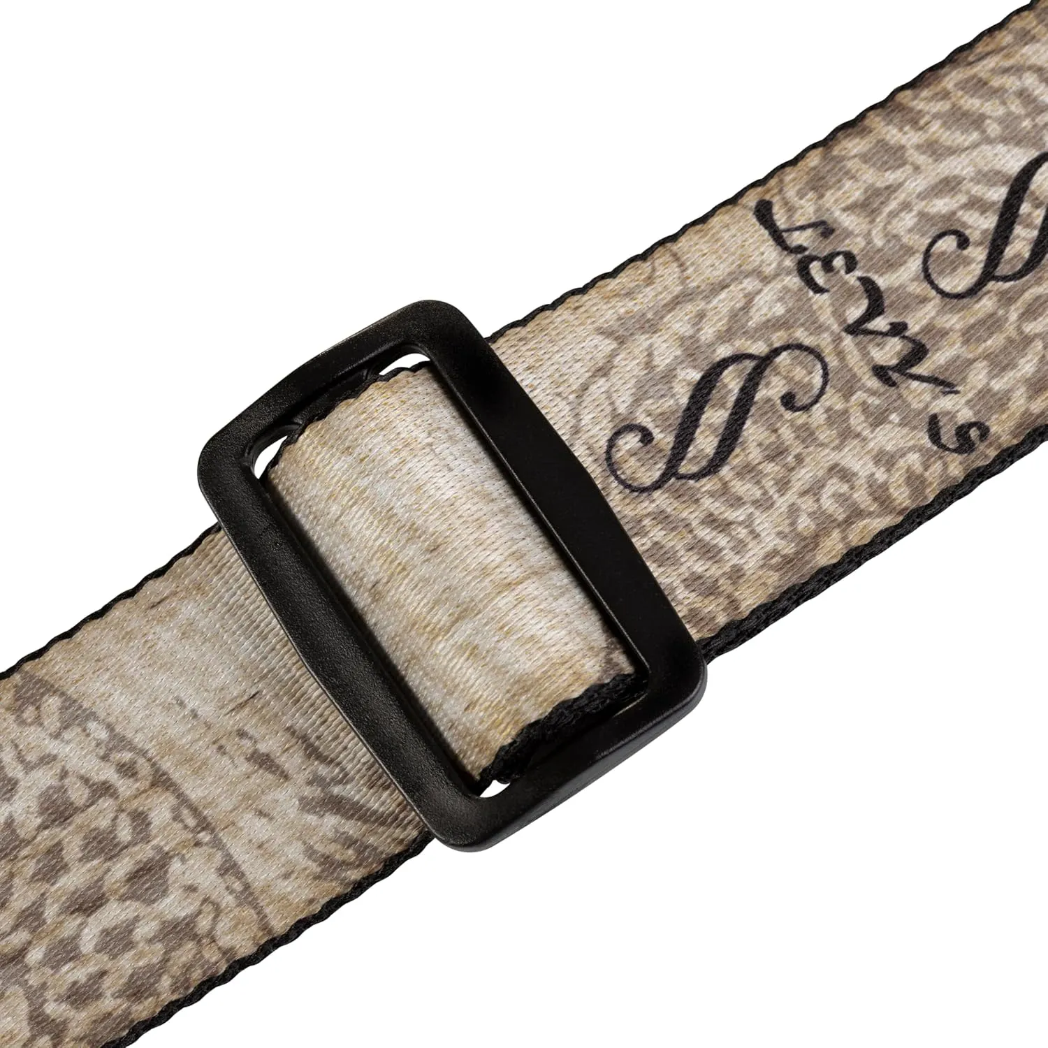Levy's Leathers 2" Wide Polyester Guitar Strap with Genuine Leather Ends; Dragon and Chinese Hanzi Motif (MPD2-012)