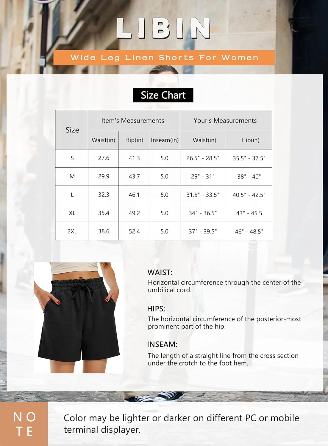 Libin Shorts for Women Linen Shorts High Waisted Lightweight Casual Summer Drawstring Beach Vacation Outfit