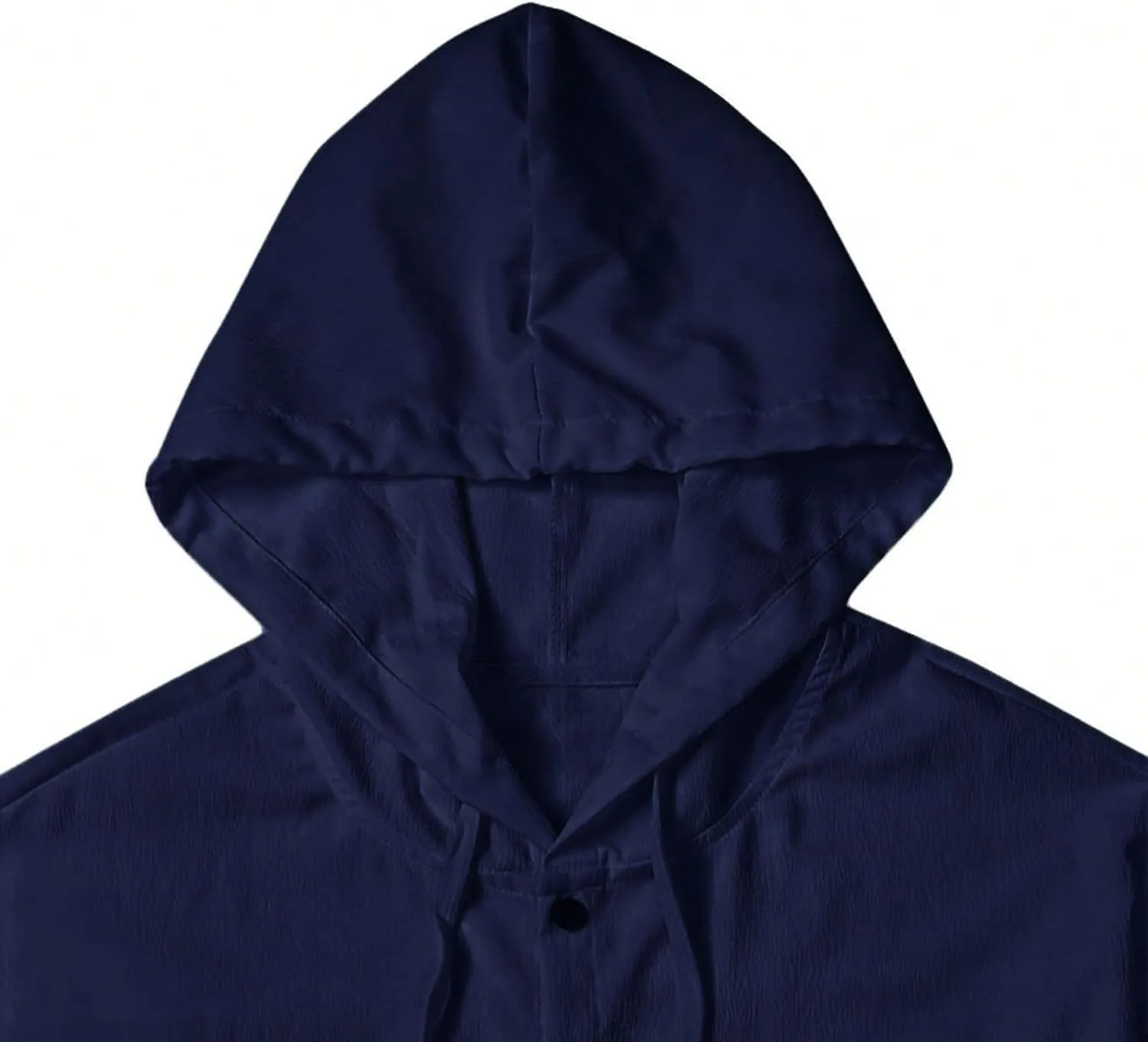 Lightweight Hooded Shirts for Men Roll Up Long Sleeve Casual Buttton Down Drawstring Hoodies Beach Yoga T Shirts