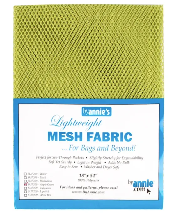 Lightweight Mesh Fabric - Apple Green
