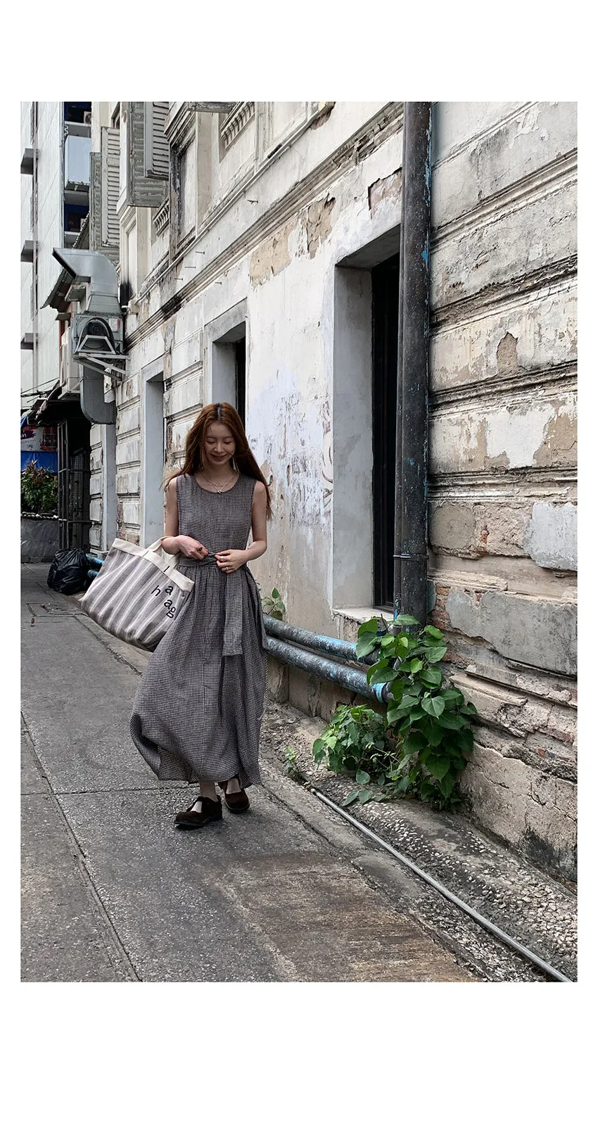 linen artistic  dress