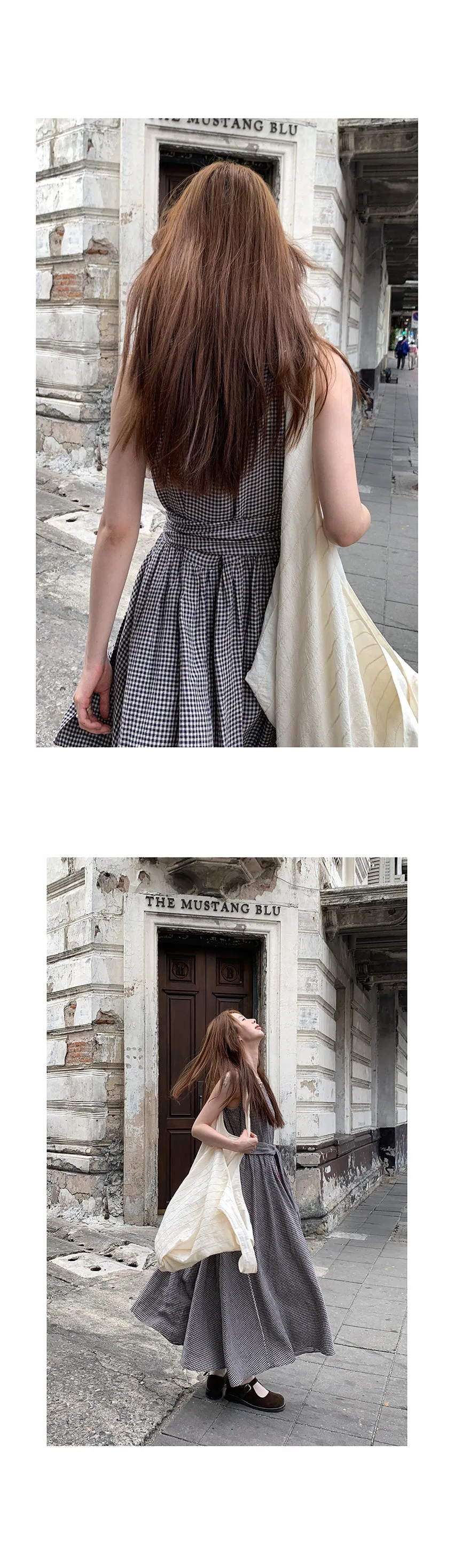 linen artistic  dress
