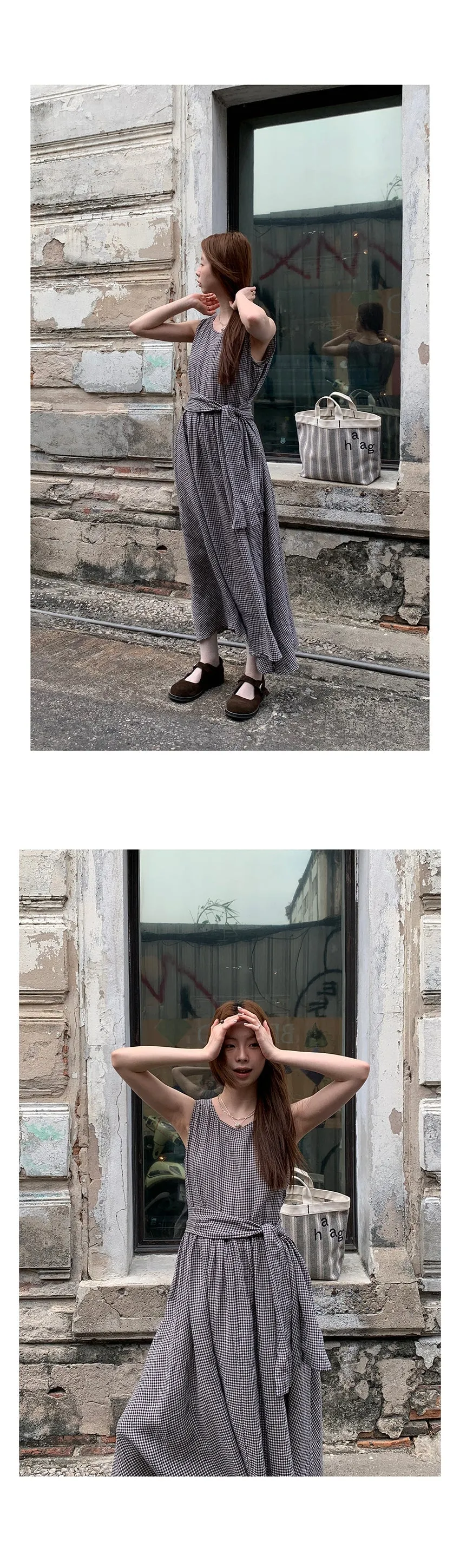 linen artistic  dress