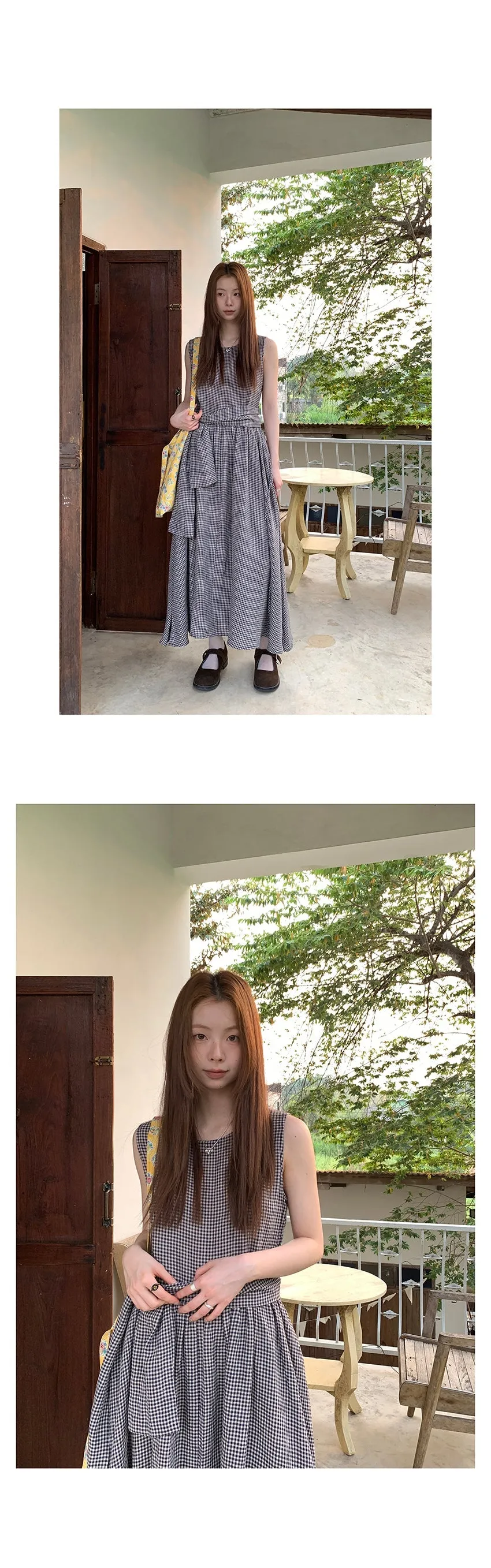 linen artistic  dress
