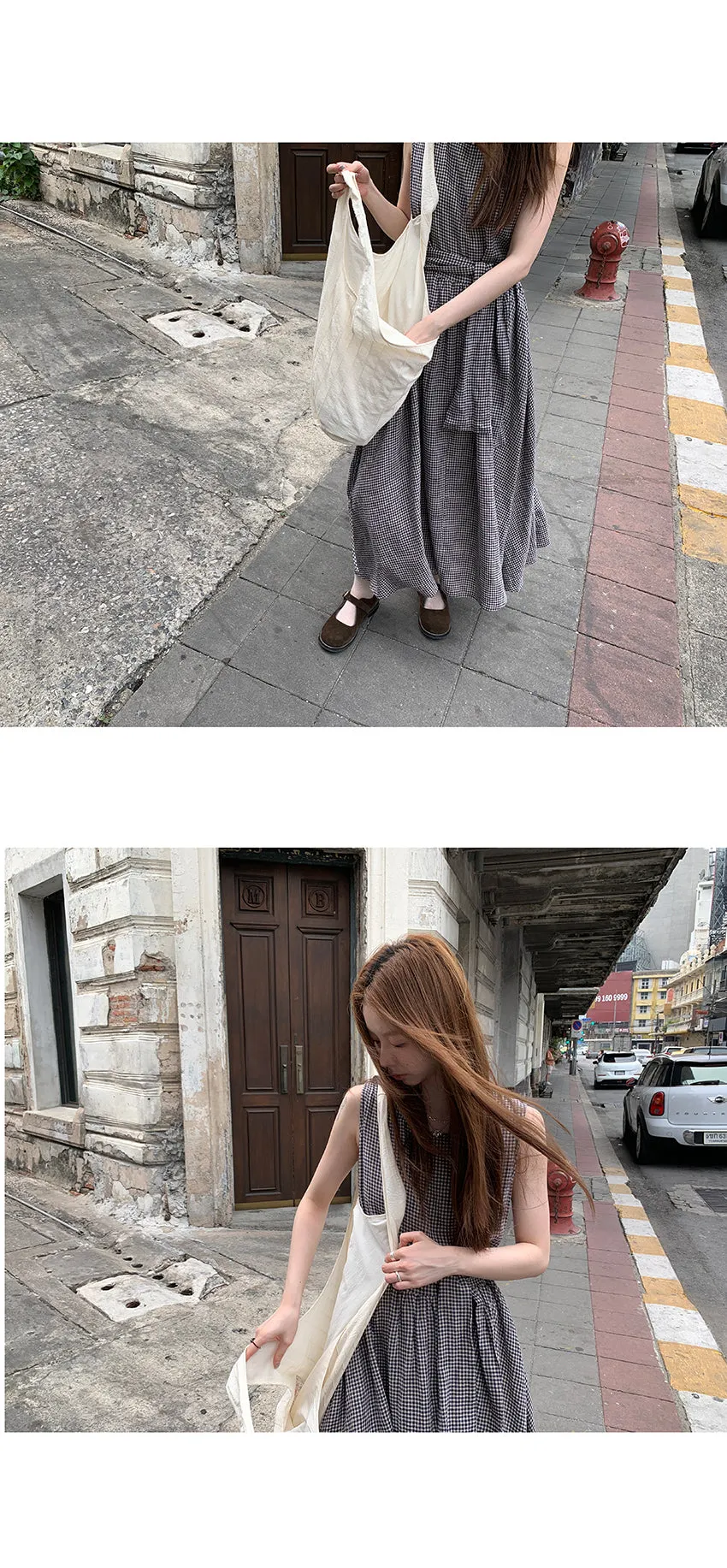 linen artistic  dress