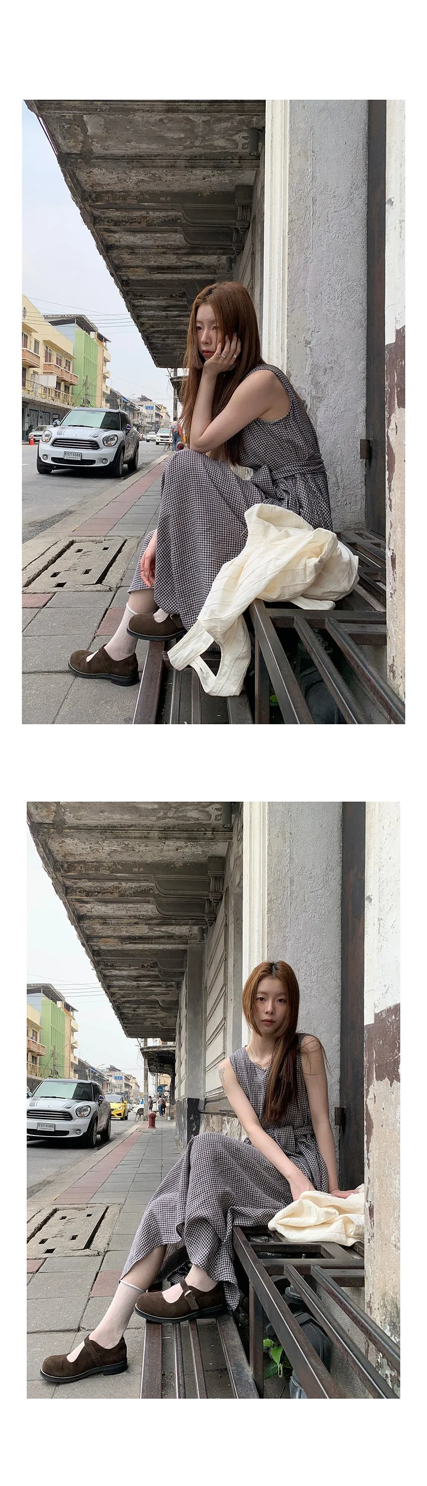 linen artistic  dress