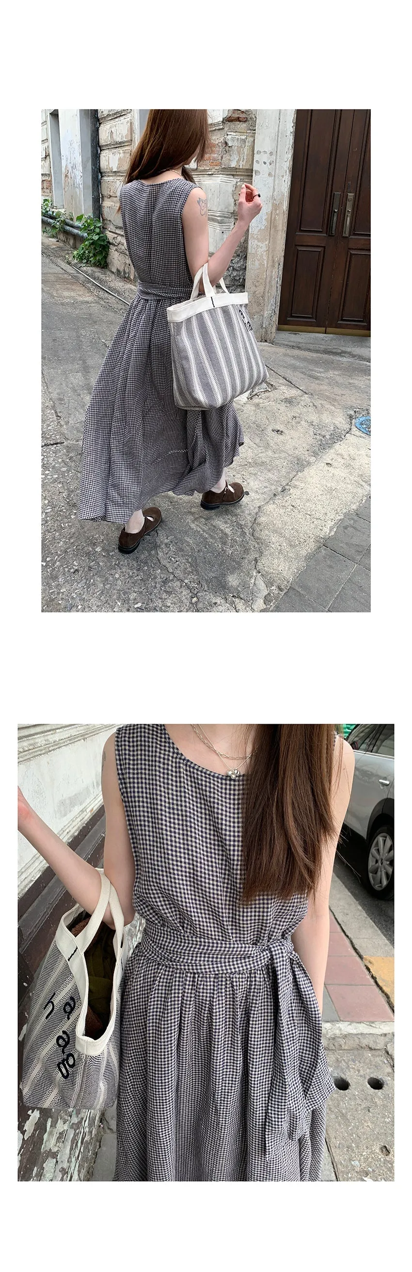 linen artistic  dress