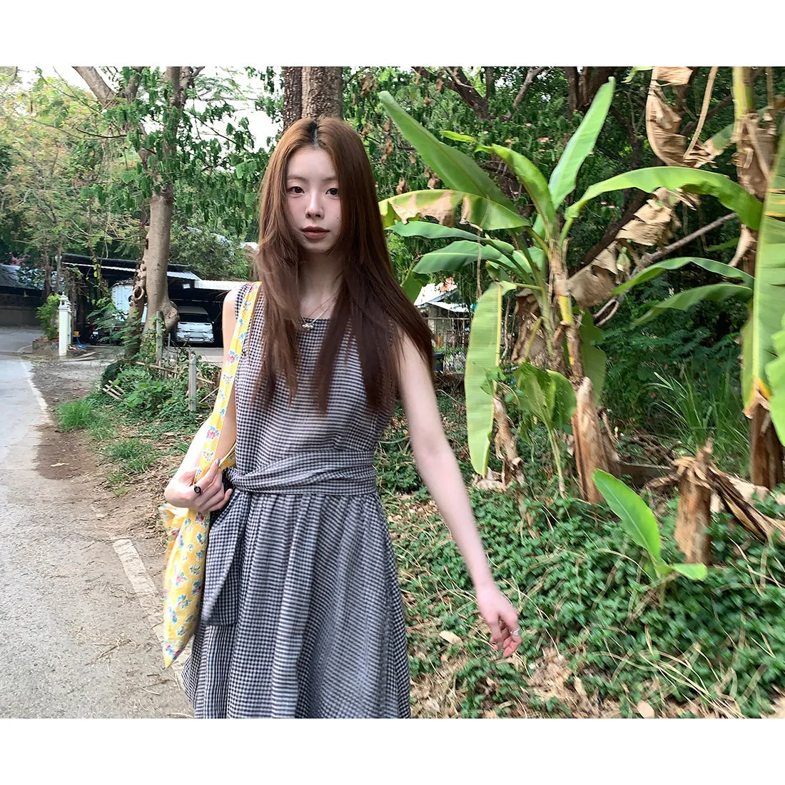 linen artistic  dress