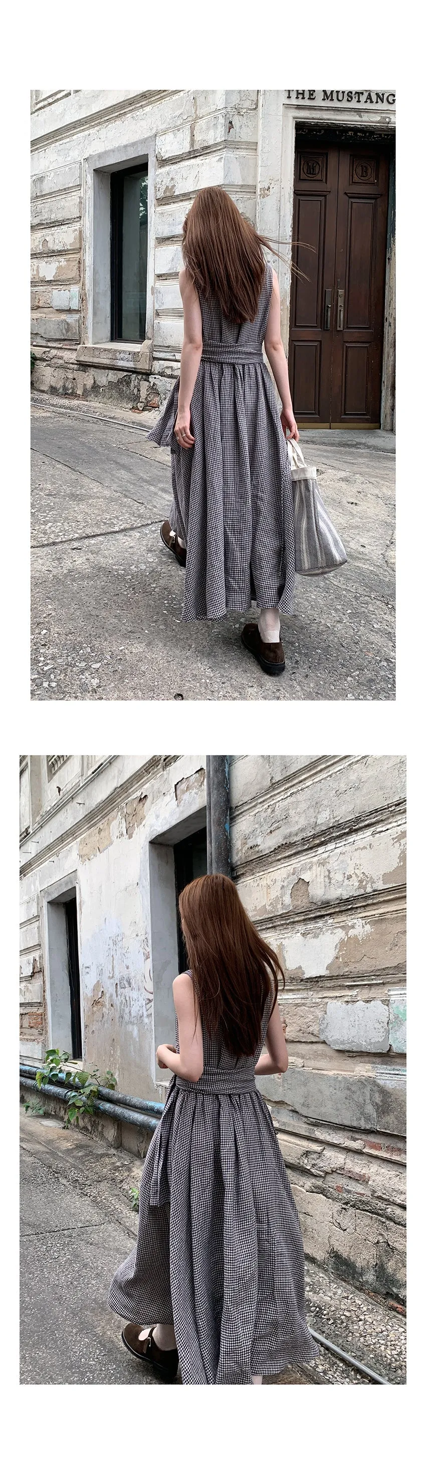linen artistic  dress