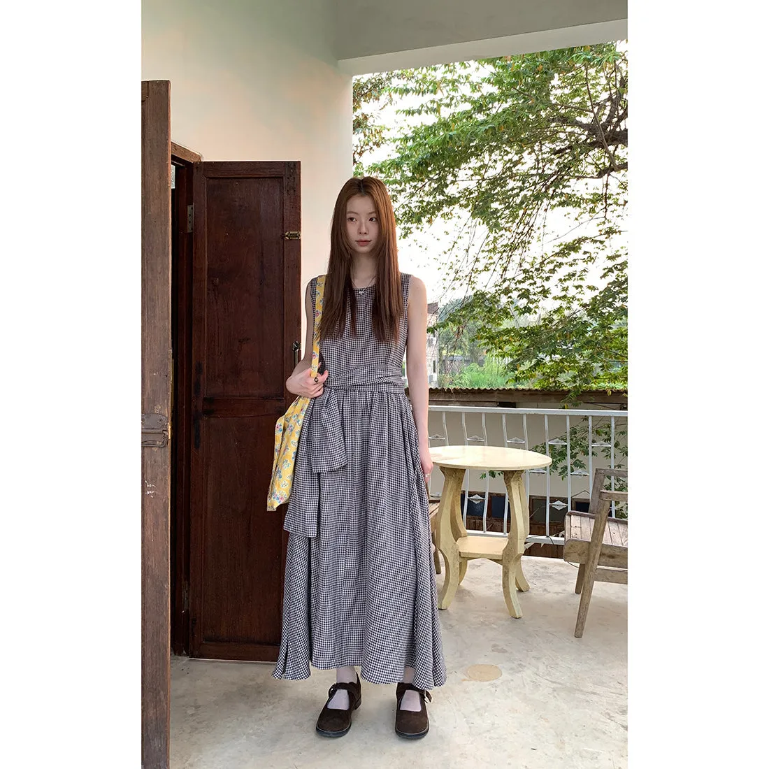linen artistic  dress