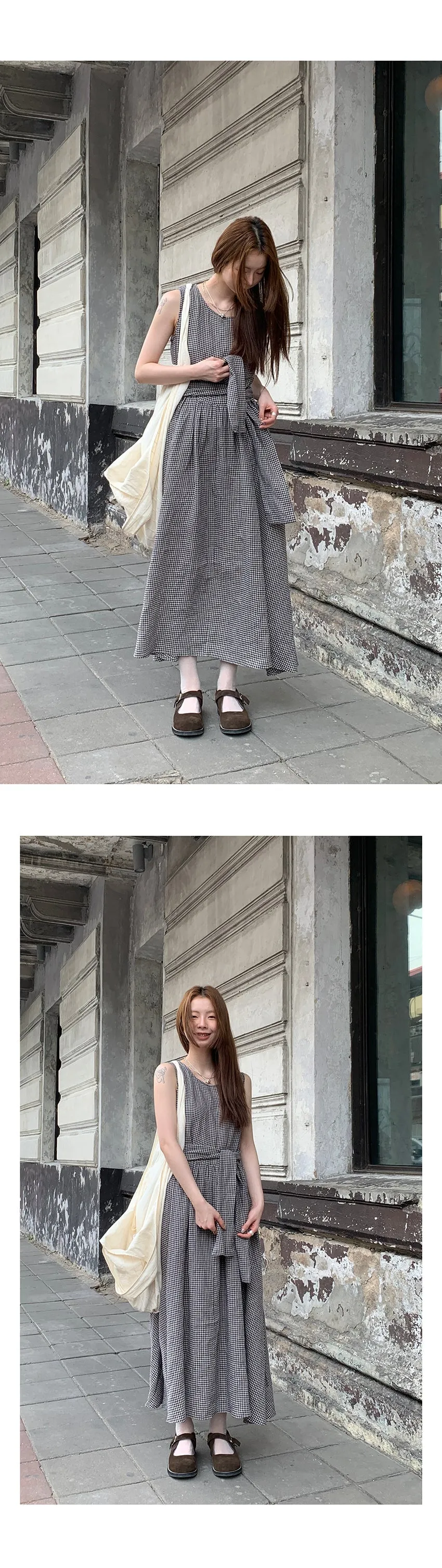 linen artistic  dress
