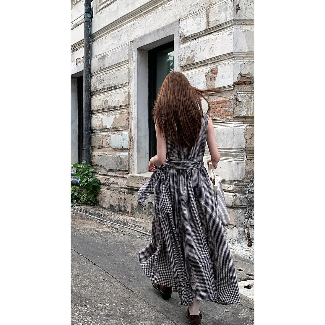linen artistic  dress