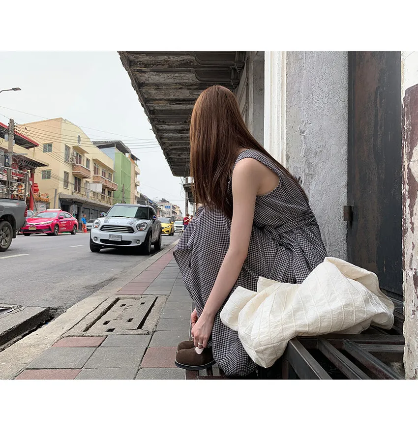 linen artistic  dress