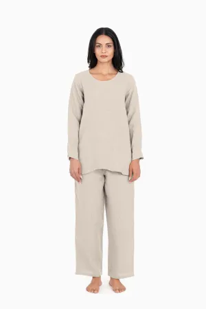 Linen Candace Co-Ord Set-Oatmeal