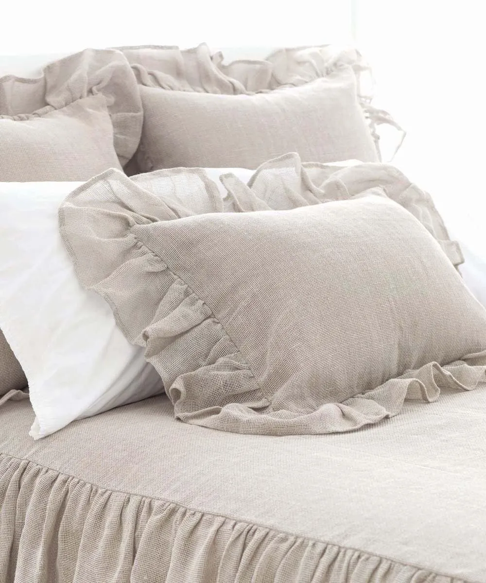 Linen Mesh Euro Sham - 26 x 26