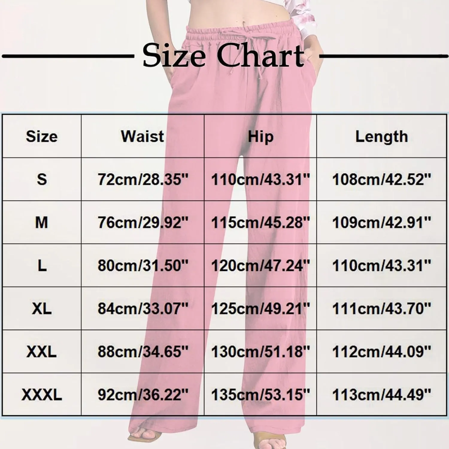 Linen Pants Women High Waisted Drawstring Palazzo Pants 2025 Flowy Wide Leg Trouser with Pockets Beach Vacation Clothes