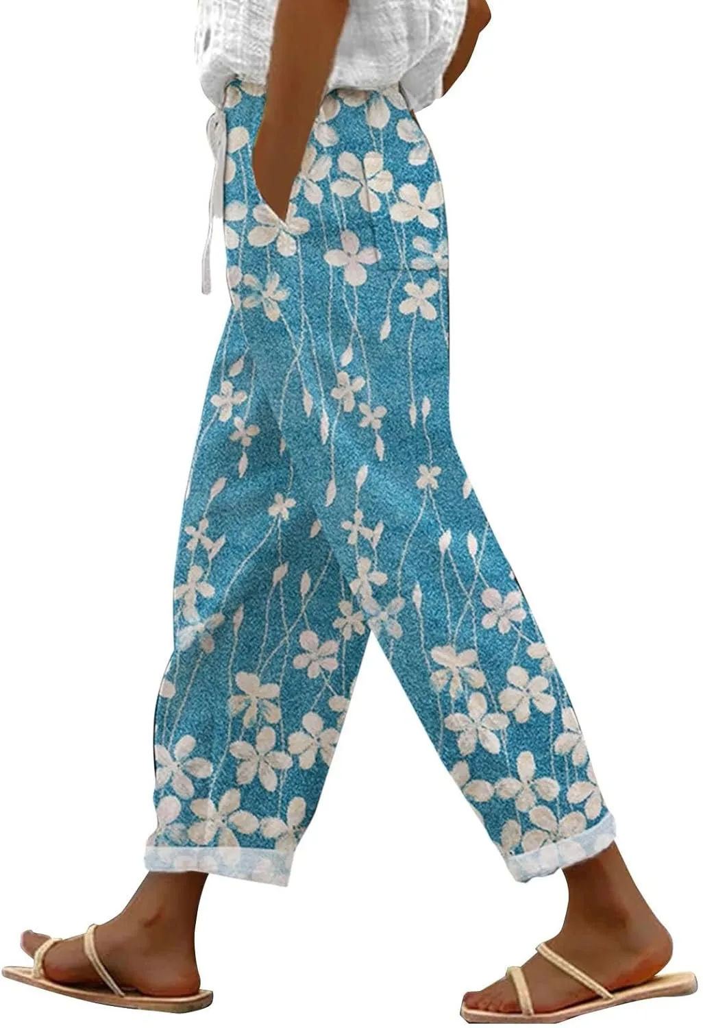 Linen Pants Women White Linen for Women Pan Linen Slacks for Women