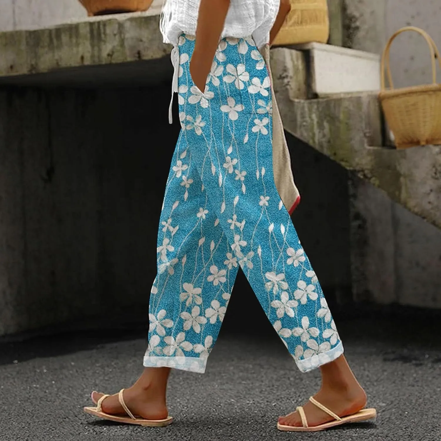Linen Pants Women White Linen for Women Pan Linen Slacks for Women
