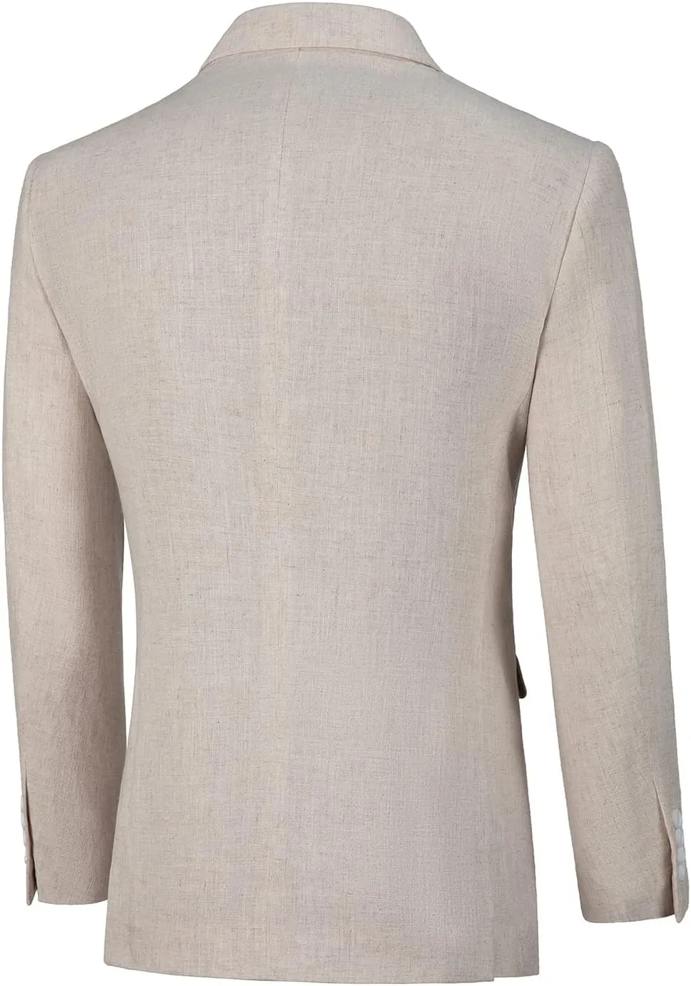 Linen Suit 3 Pieces Vintage Retro Wedding Prom Suits Slim Fit Jacket Blazer Groom Tuxedos