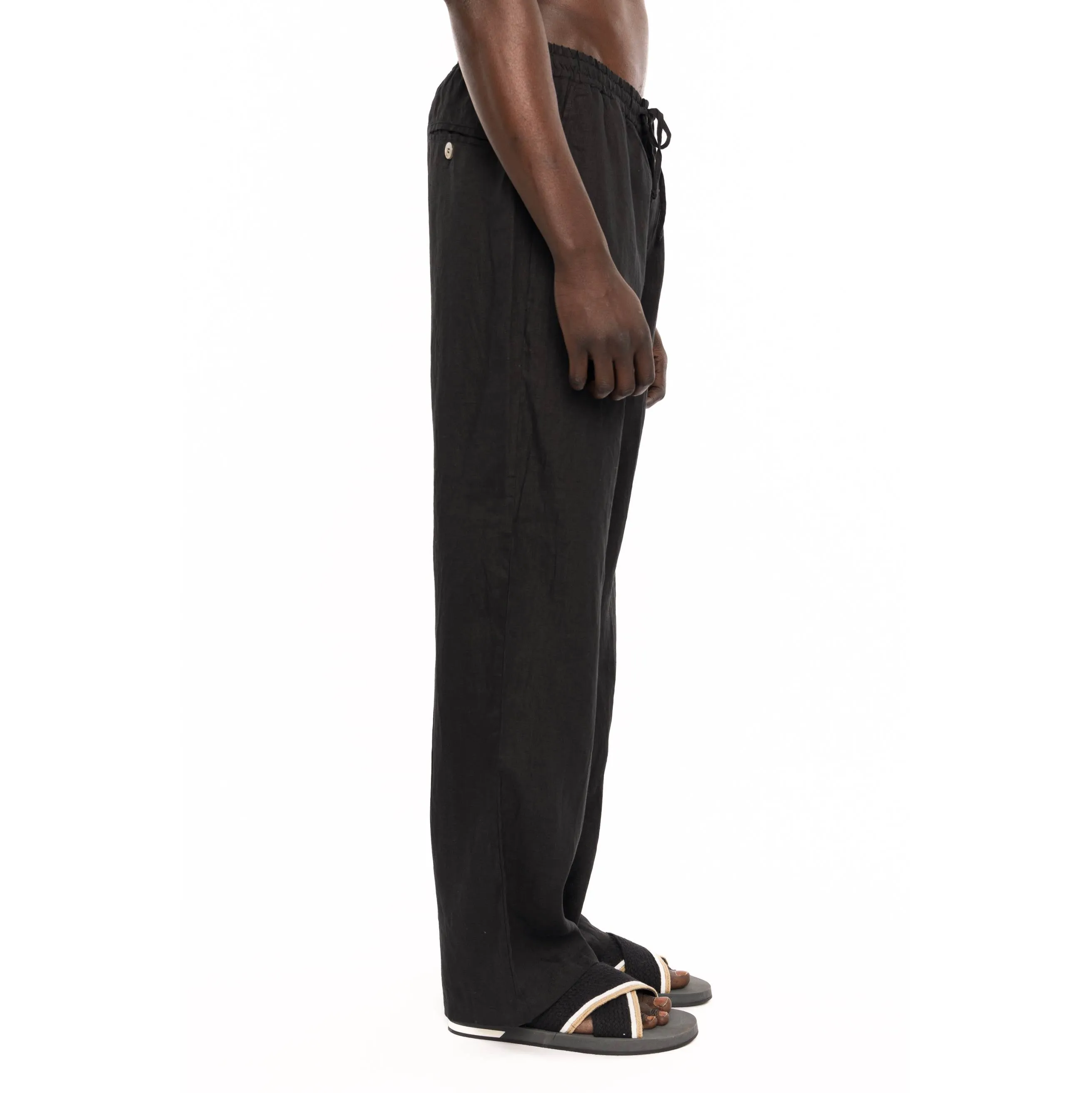 LINEN TROUSER WITH DRAWSTRING