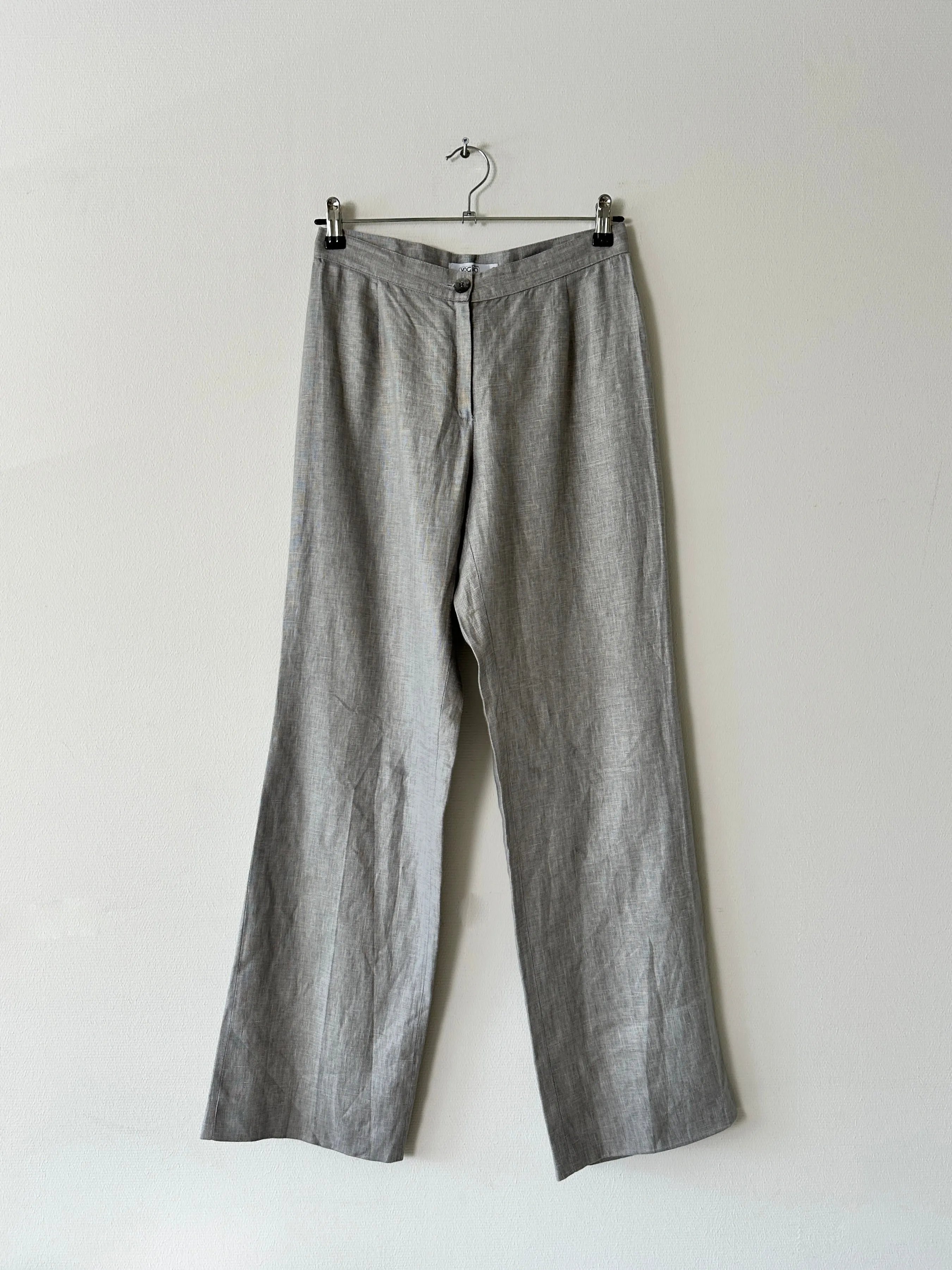Linen trousers| Soft grey