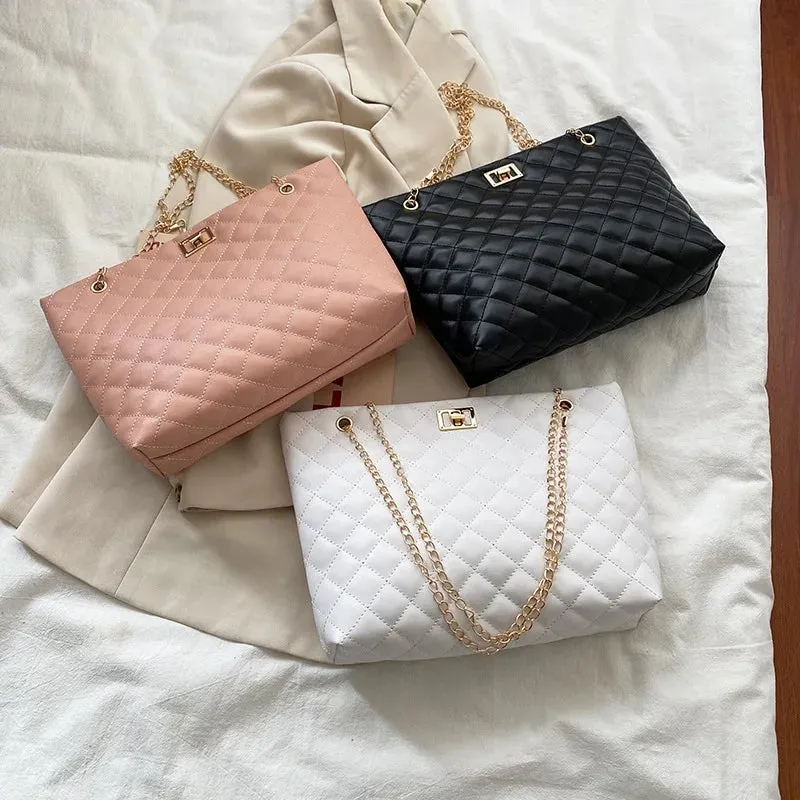 Liza large shoulder bag White