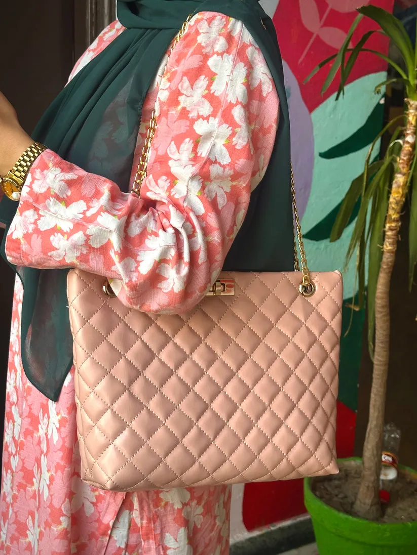 Liza large shoulder bag White