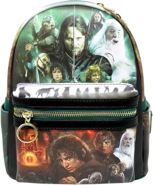 Loungefly Lord of the Rings LOTR Movie Collage Womens Double Strap Shoulder Bag Purse
