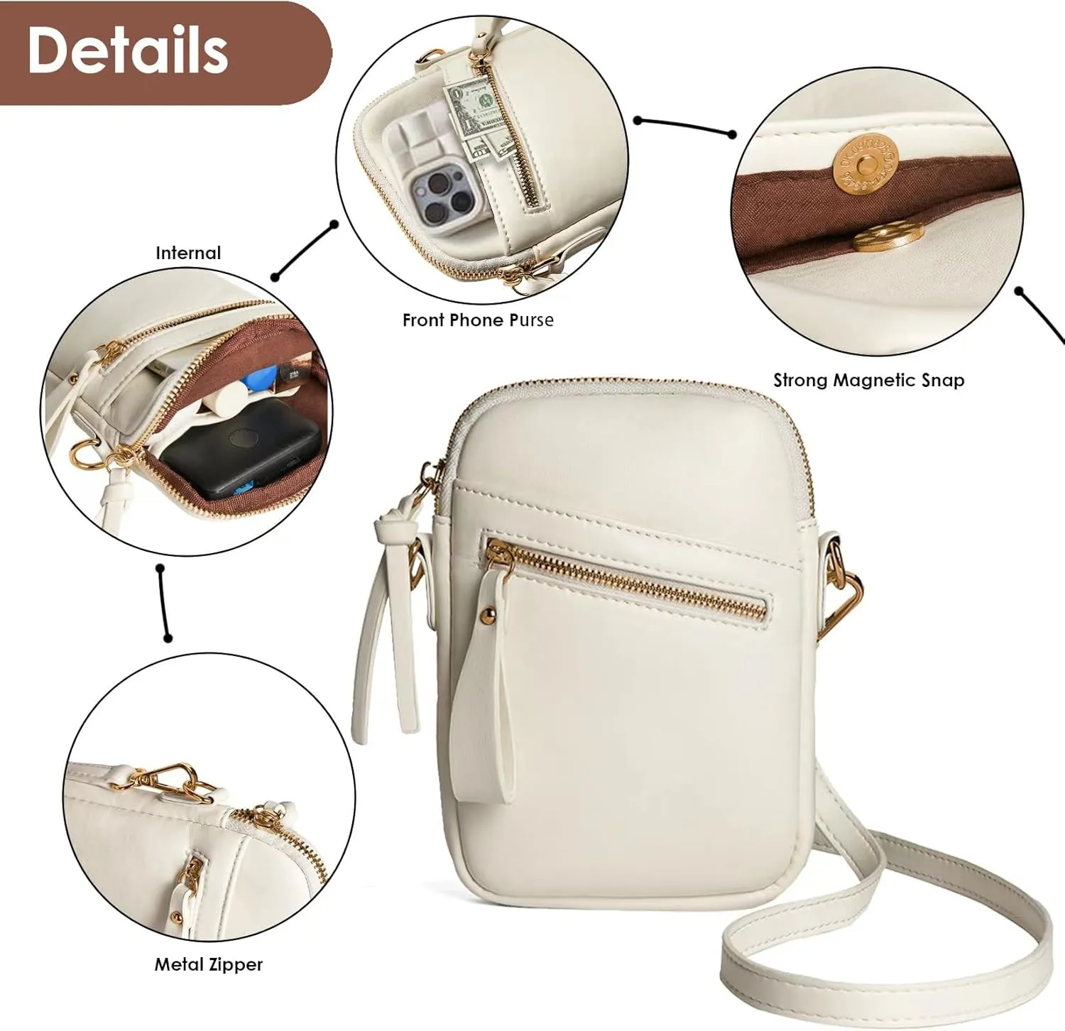 M-Plateau Crossbody Bags for Women and Men, Cross Body Bag Purses for Women Small,Phone Purse and with Adjustable Strap