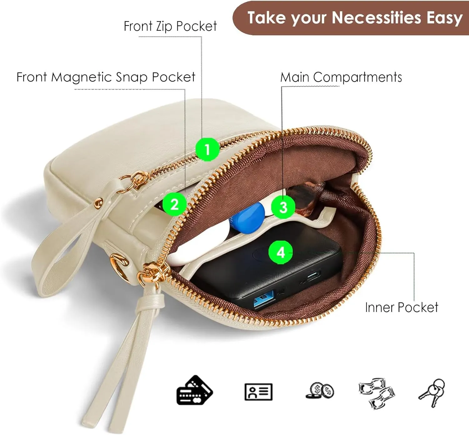 M-Plateau Crossbody Bags for Women and Men, Cross Body Bag Purses for Women Small,Phone Purse and with Adjustable Strap