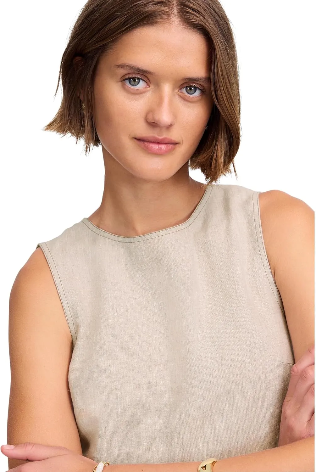 Madewell Women's Suki Top-100% Linen