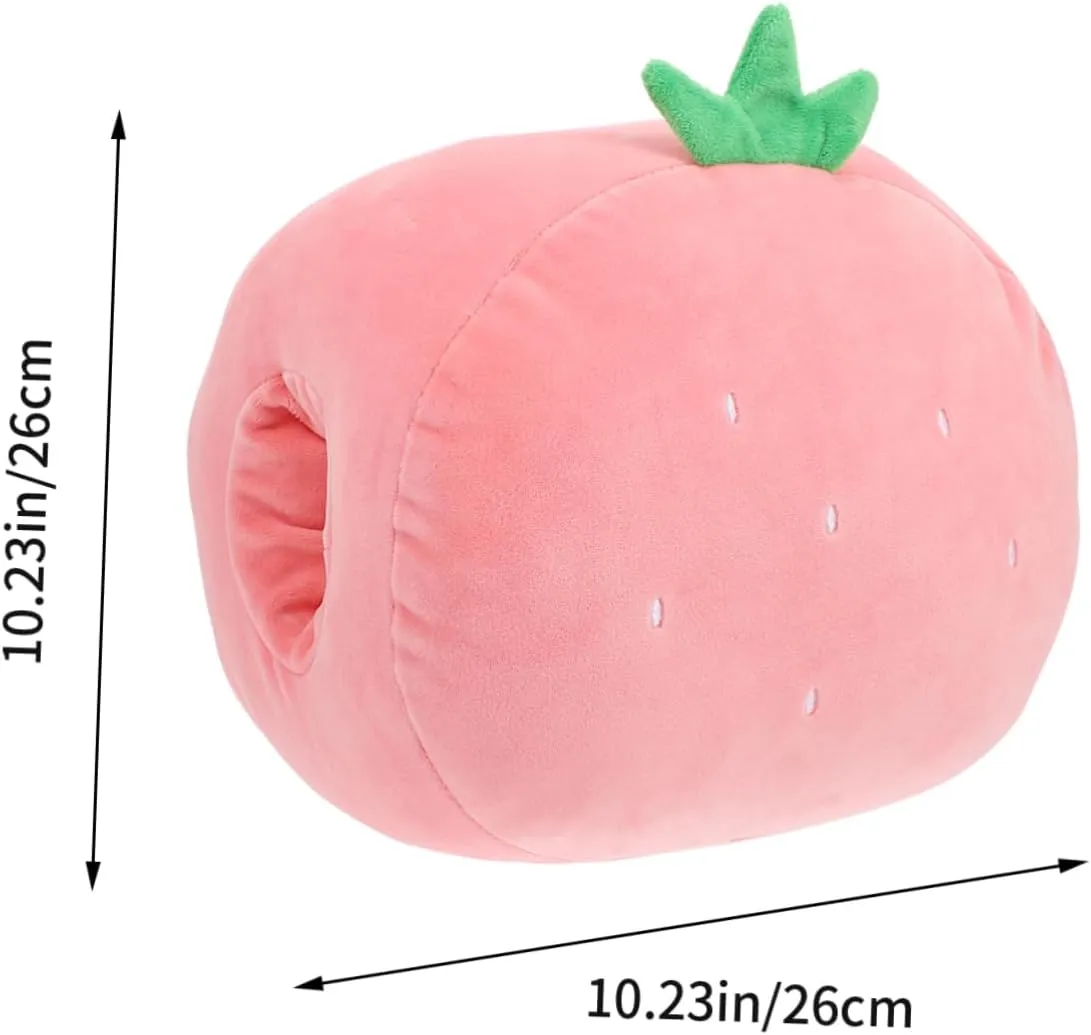 MAGICLULU 1Pc Cartoon Strawberry Plush Pillow Adorable Fruit Shaped Cushion for Home Decor Soft Plaything Hugging Doll for Living Bedroom Birthdays
