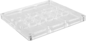 MAGICLULU Shell Storage Box Clear Medal Plate Rosette Car Ware Mini Ring Easel Rock Cabinet Shelf Thimble Collectibles Frame Stands Display Case Seashell Case Acrylic Transparent