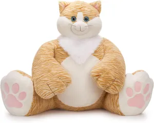 MaoGoLan 20lbs Giant Big Fat Orange Cat Plush Toy, Large Overweight Cat Stuffed Animal 39.3 inches Huge Cute Jumbo Soft Toys,Huge Big Size Fluffy Plushy Fat Oversized Plushie, Gifts for Kid Girl