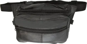MARSHAL Genuine Leather Concealed Carry Fanny Pack - Gun Conceal Purse for Men & women