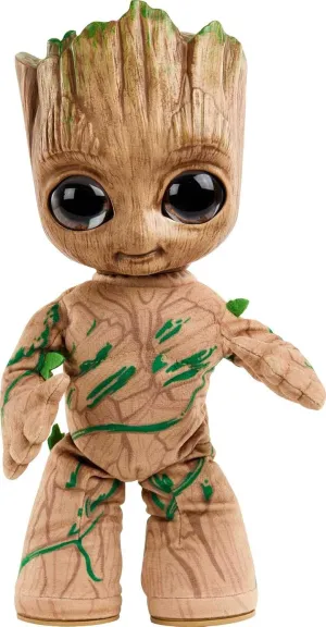 Mattel Marvel Plush, Groovin’ Groot Dancing & Talking Figure from the Disney  Series I Am Groot, Soft Toy for Kids, Fans & Collectors