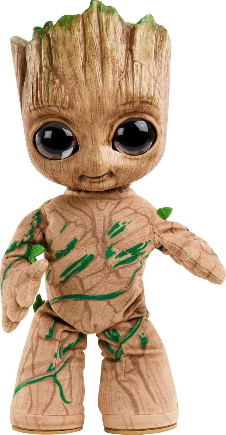 Mattel Marvel Plush, Groovin’ Groot Dancing & Talking Figure from the Disney  Series I Am Groot, Soft Toy for Kids, Fans & Collectors