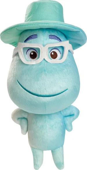 Mattel Pixar Soul Joe Gardner Plush Doll Toy Approx 8-in Tall, Huggable Stuffed Character Toy with Movie-Authentic Look, Kids Gift Ages 3 Years & Up